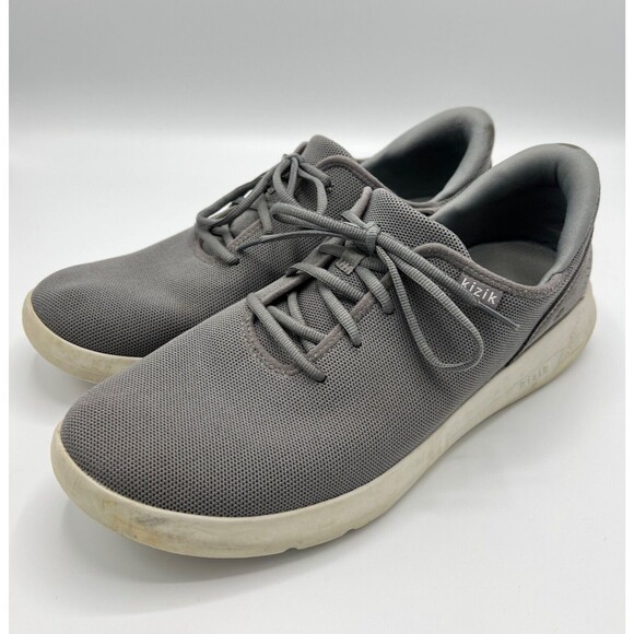 Kizik Sneakers Men's Sz 13 Women's 14.5 Gray Madrid Eco-Knit Hands Free Slip On - Picture 1 of 10